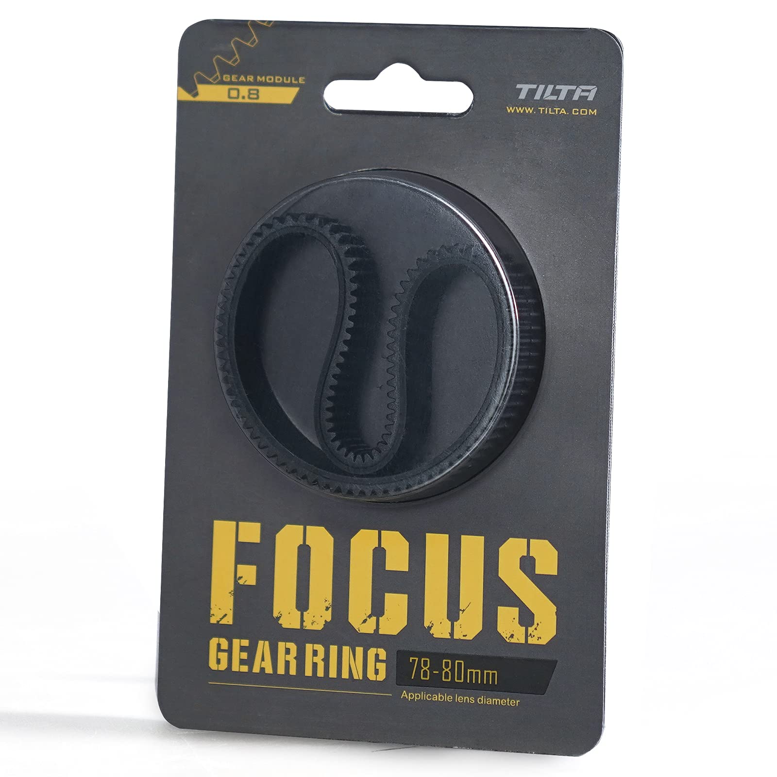 TILTA Seamless Lens Focus Gear Ring φ78-80mm for Tilta Mini Follow Focus Nucleus Nano DSLR, 360 ° Rotation Focus Gear Video Camera Lens Accessories TA-FGR-7880