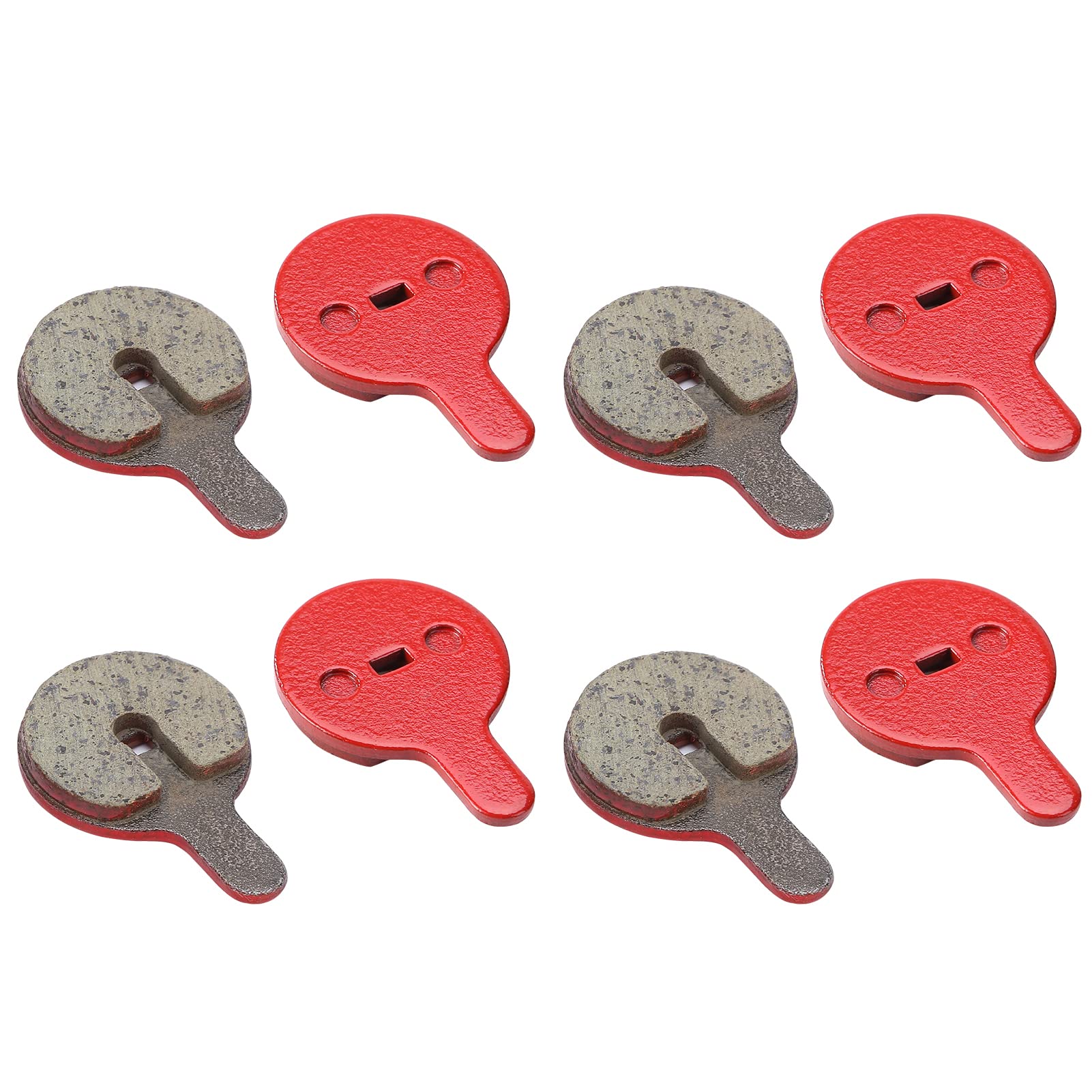 Bicycle Disc Brake Pads, 4 Pairs Bicycle Brake Pads, ike Cycling MTB Resin Disc Competible with BB5 M446,Electric Bike Disc Brake Pad Resin Mountain Bike