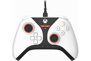 Snakebyte Wired Video Game Controller - Xbox Series X|S, Xbox One & PC - Officially Licensed –Gamepad Pro X - Hall Effect Sensors for Precision Joysticks/Triggers – Remappable Buttons – White
