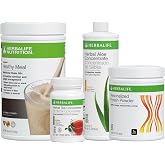 HERBALIFE NUTRITION Formula 1 Four Combo (Cookeis N' Cream 750g) Healthy Nutritional Shake Mix-Herbal Aloe Concentrate Pint 473ml-Personalized Protein Powder 360g and Herbal Tea Concentrate 51g