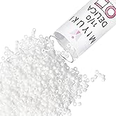 Miyuki Delica Seed Beads – Size 11/0 (1.6 mm), DB0200, Opaque Chalk White, 7.2 g, Approx. 1440 Beads, Made in Japan