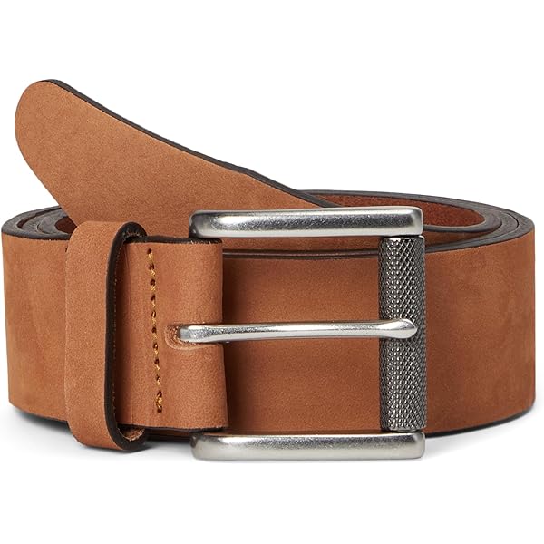 Johnston & Murphy Mens Roller Buckle Belt Brown 34 One Size at