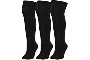 Kodal 3 Pairs Airplane Compression Socks for Long Flights Women Men 15-20mmHg Knee-High Socks for Nurses Teacher Pregnancy