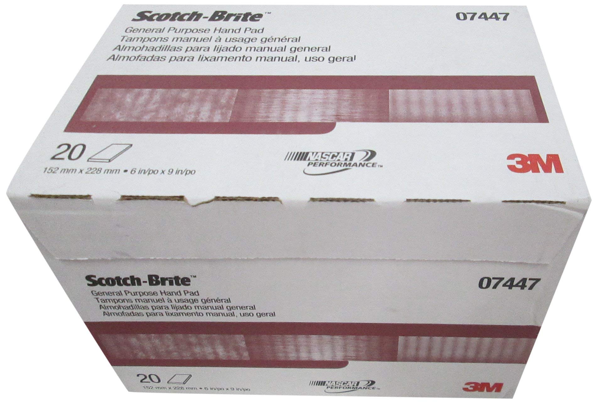 🏆Premium Pack 07447 Scotch-Brite Maroon General Purpose Hand Pad,20 Pack