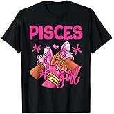 Pisces Girl Birthday Queen Women Sneakers Zodiac Sign T-Shirt