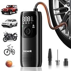 KEPEAK Tire Inflator Portable Air Compressor - Air