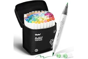Marqueurs pinceaux à alcool à 72 couleurs, marqueur pour croquis à double pointe pinceau et fine pour enfants, artistes, lot 