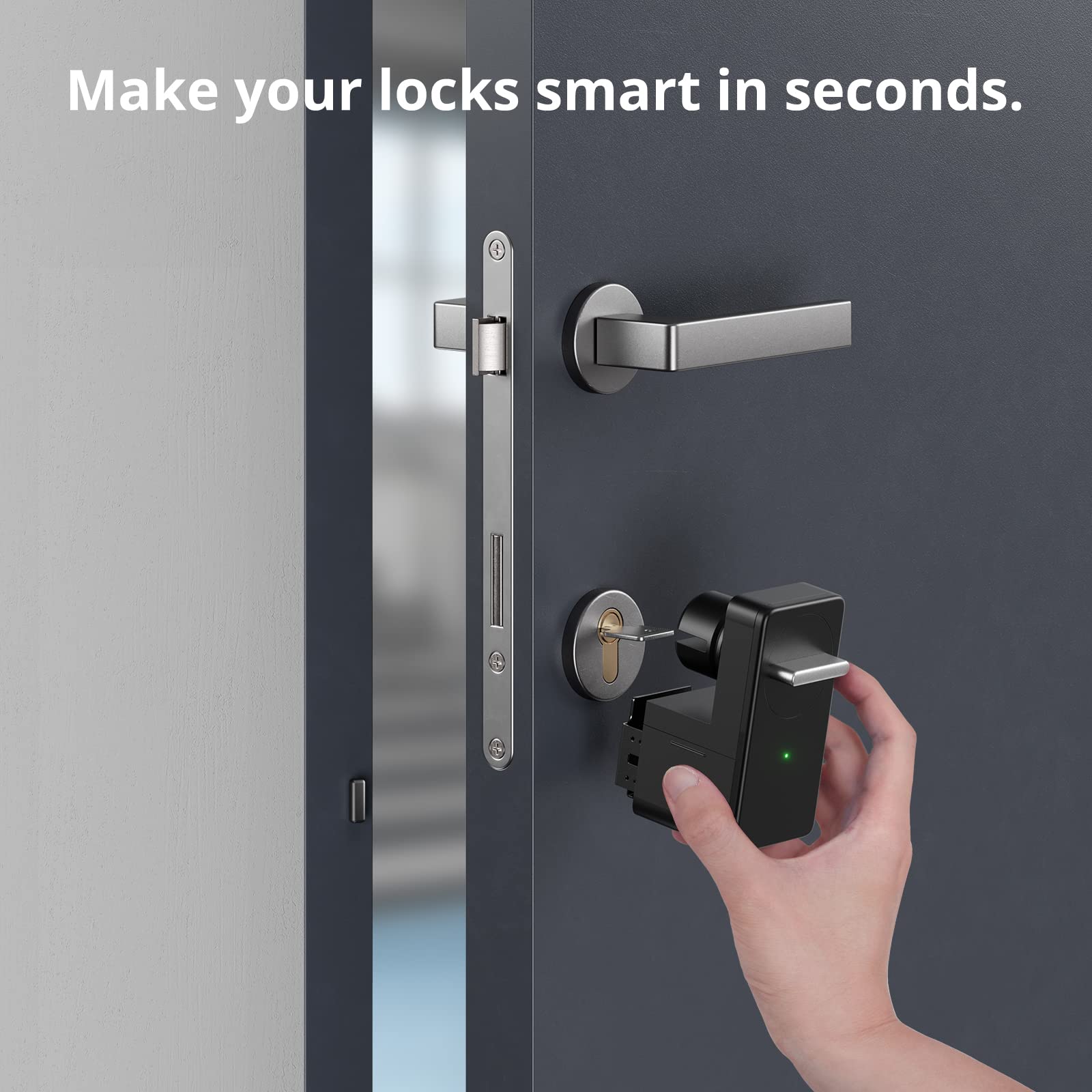 View of Mua SwitchBot Wi-Fi Smart Loc,k Keyless Front Door Lock Smart ...