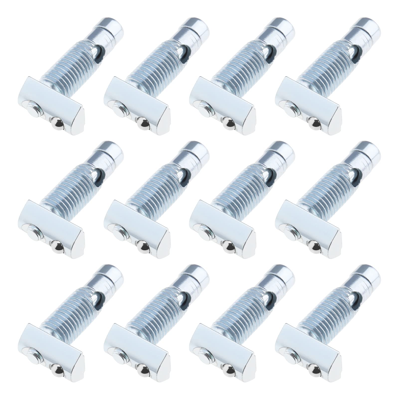 12PCS Automatic Connectors for 4040 Series Aluminum Profiles Groove 8 Carbon Steel Replacement Shape Connectors Sliver