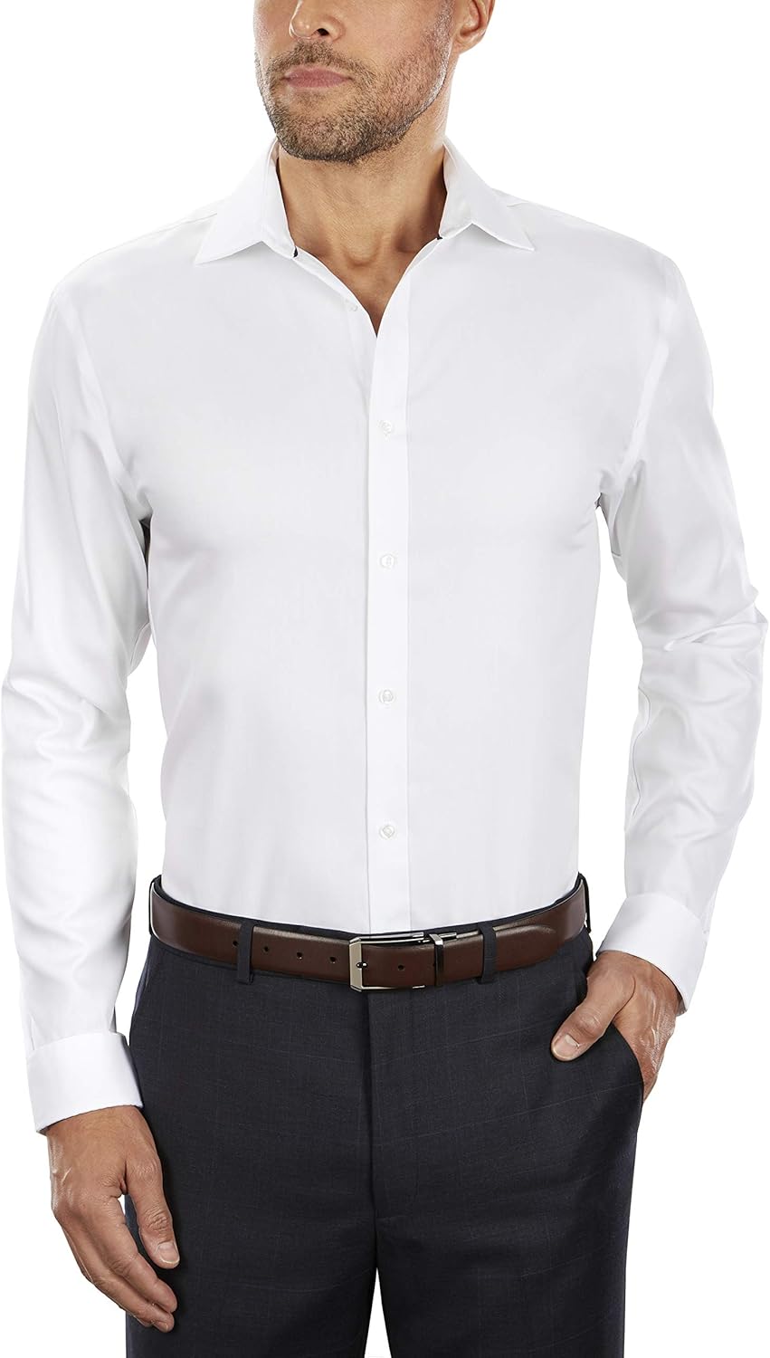 Tommy Hilfiger Men's Dress Shirt Slim Fit Non Iron Solid at  Men’s Clothing store