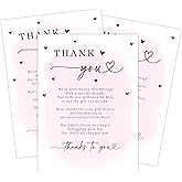 Your Main Event Prints Baby Shower Thank You Cards with Envelopes - Elegant and Convenient Gratitude Notes for Baby Showers (Pink)