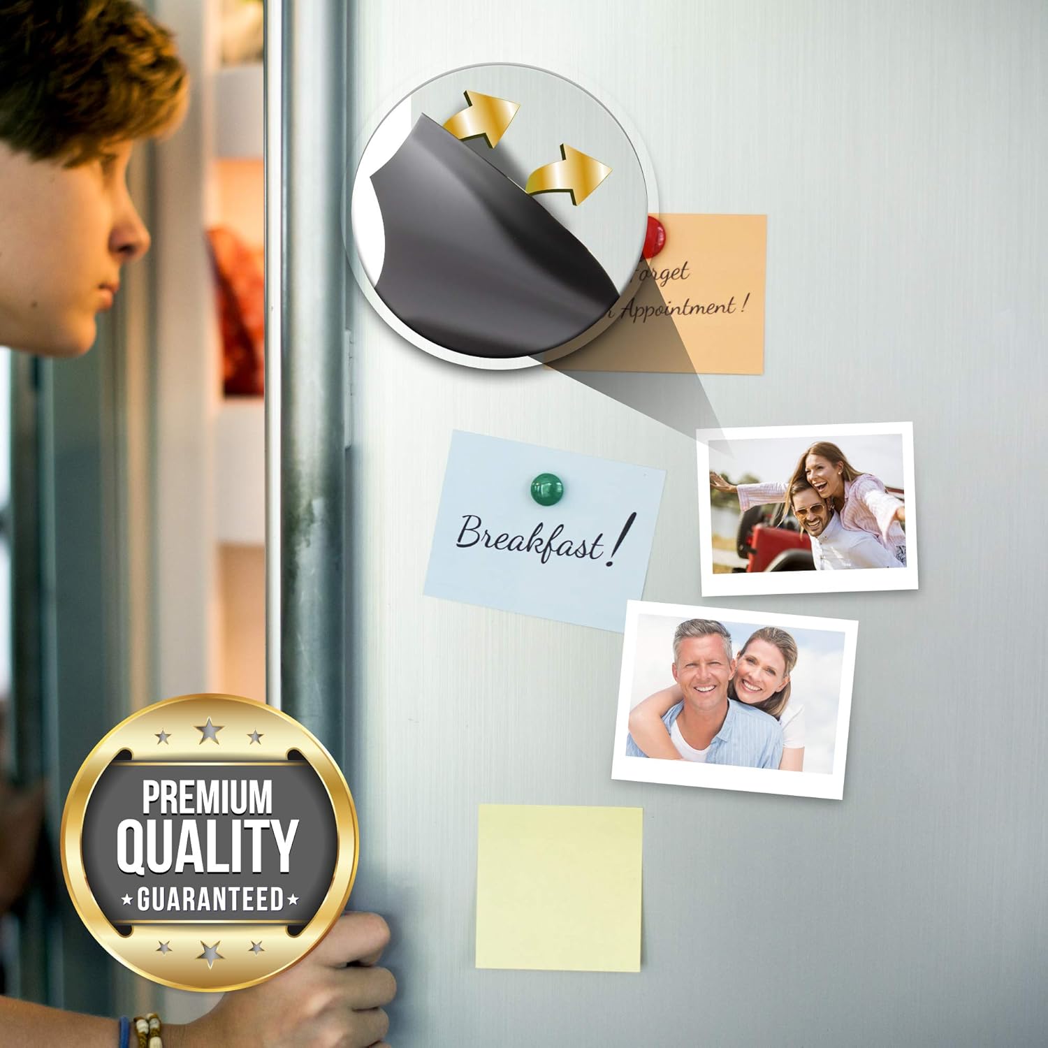 Magnetblatt als Kühlschrankmagnet