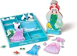 Melissa & Doug Disney Ariel Magnetic Wooden Doll Dress-Up Play Set 30+ Pieces view 4