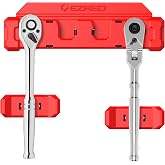 EZRED EZRH4 Magnetic 3/8" Ratchet Holder, Red, Holds 4 Ratchets