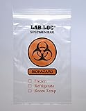 6 X 9 2 Mil 3-Wall Biohazard Specimen Transport