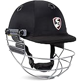 SG Cricket Blazetech Premium Helmet, Lightweight with Foam Pads, Steel Visor and Airflow Ventilation, Multiple Color &amp; Size