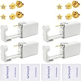 Ear Piercing Kits, Disposable Ear Piercing Gun Preloaded CZ Earring Studs | Ear Cartilage Piercing Gun Body Piercing Kits for Your Own Use at Home Easy and Safe