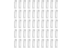Eowpower 50 Pieces 5 ml Plastic Sample Bottle Vial Storage Container for Laboratory Lab