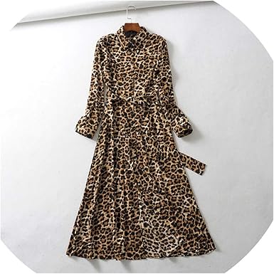 leopard print maxi shirt dress