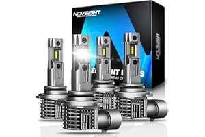 NOVSIGHT 𝟗𝟎𝟎𝟲 𝟗𝟎𝟎𝟓 Light Bulbs 1:1 Design Plug and Play, IP68 Waterproof, Pack of 4