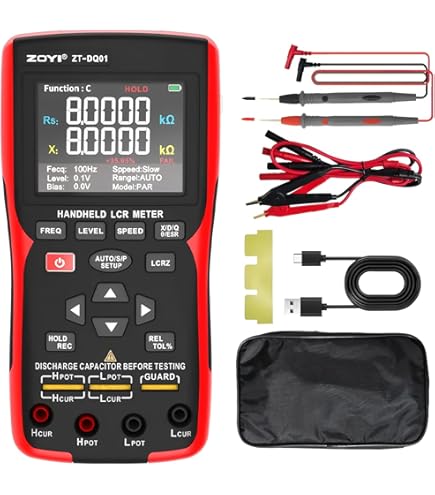 KEYSIGHT U1732C 100Hz/120Hz/1kHz/10kHz Handheld LCR Meter: Amazon