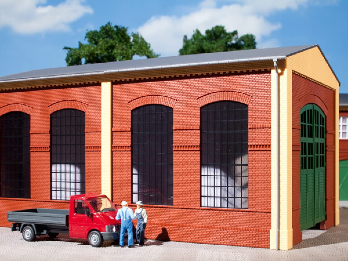 Auhagen 80504 Walls 2326B Red Industrial Windows E Modelling Kit