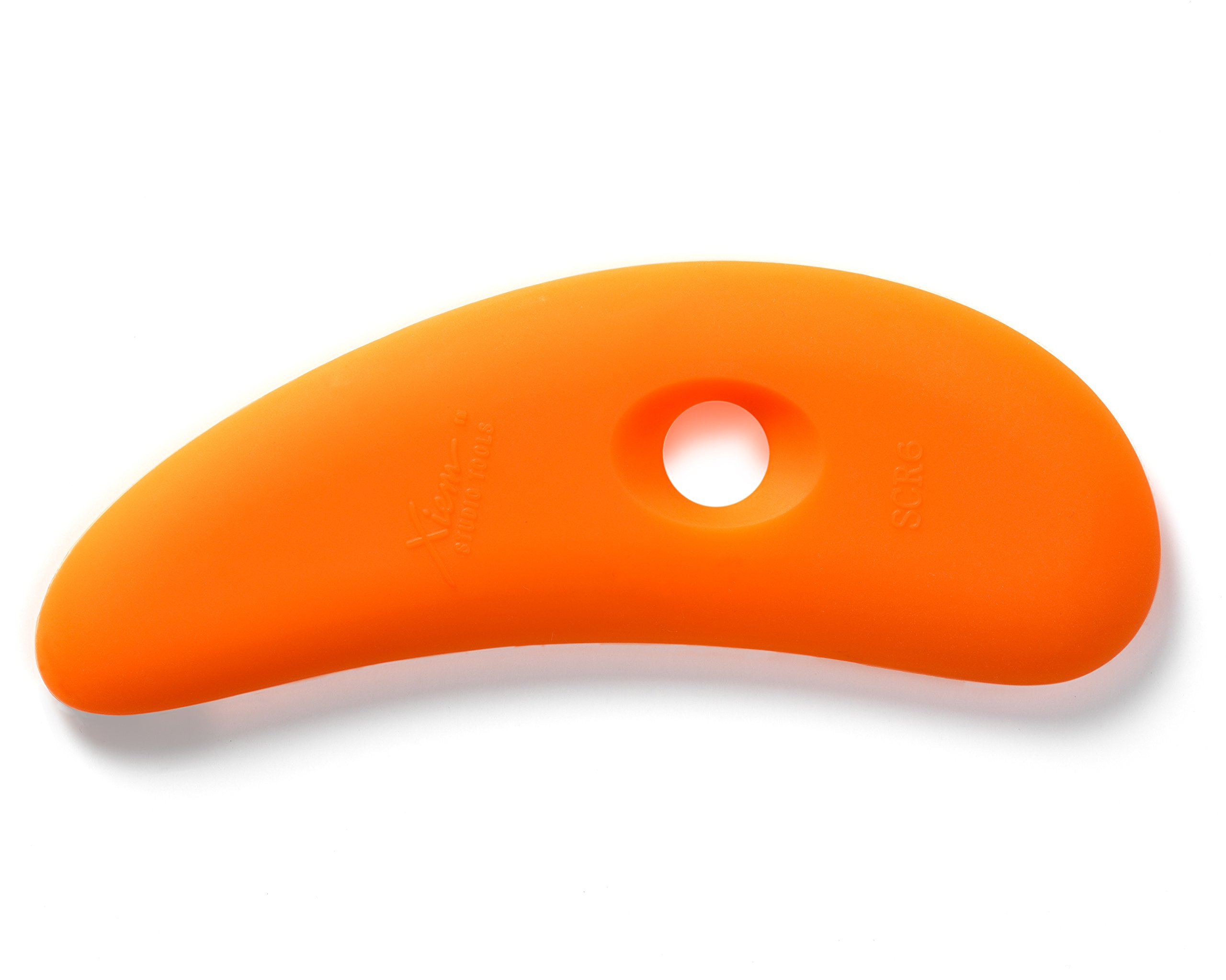 Xiem Tools Soft Silicone Clay Rib for Ceramics and Pottery (SCR6-O-10198)