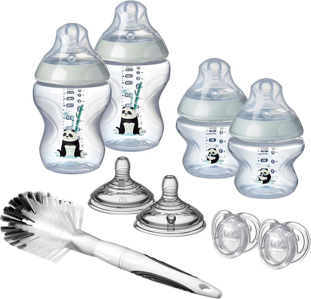 Tommee Tippee Closer to Nature Newborn Bottle Starter Kit Pip the Panda