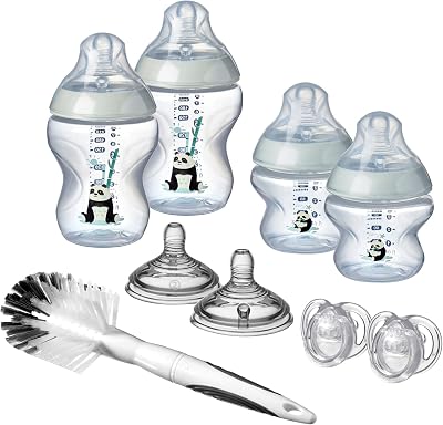 Tommee Tippee Closer to Nature Newborn Bottle Starter Kit Pip the Panda