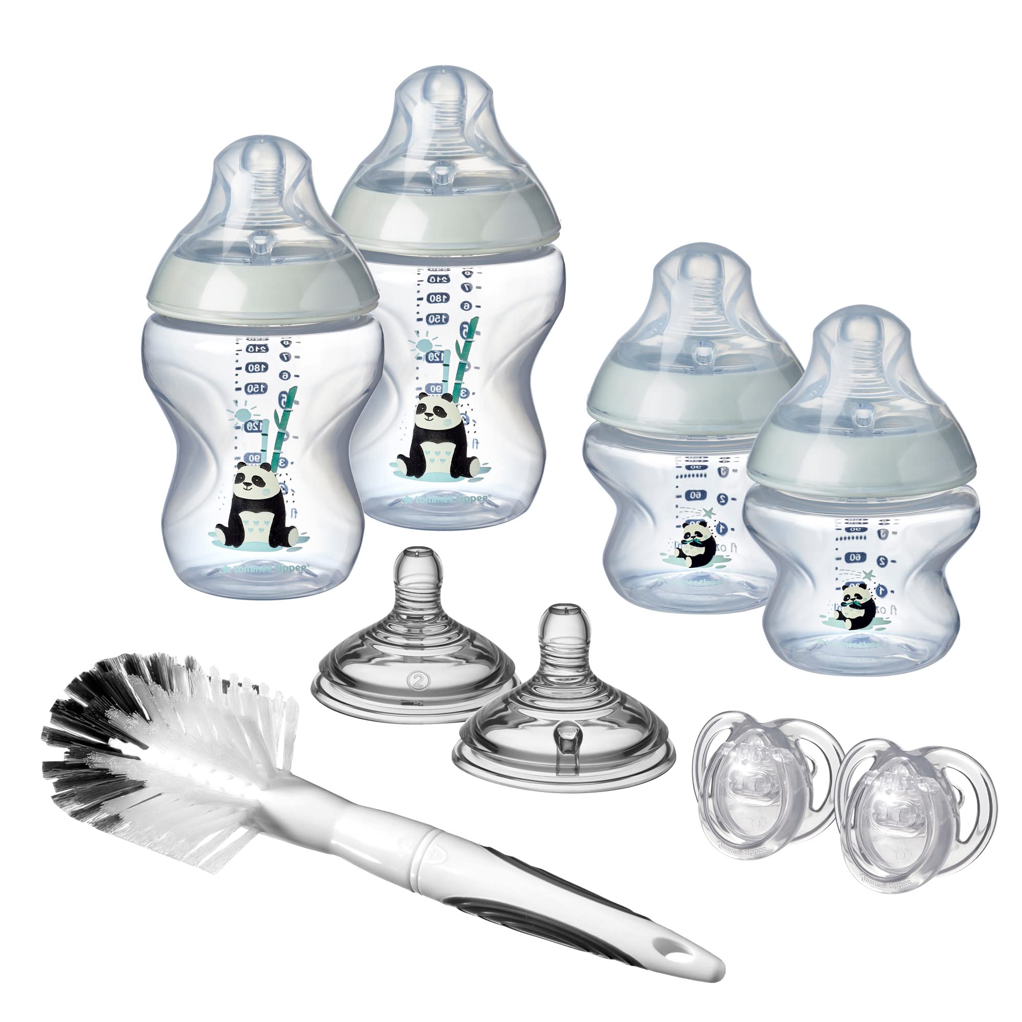 Tommee Tippee Closer to Nature Newborn Bottle Starter Kit, Pip The Panda