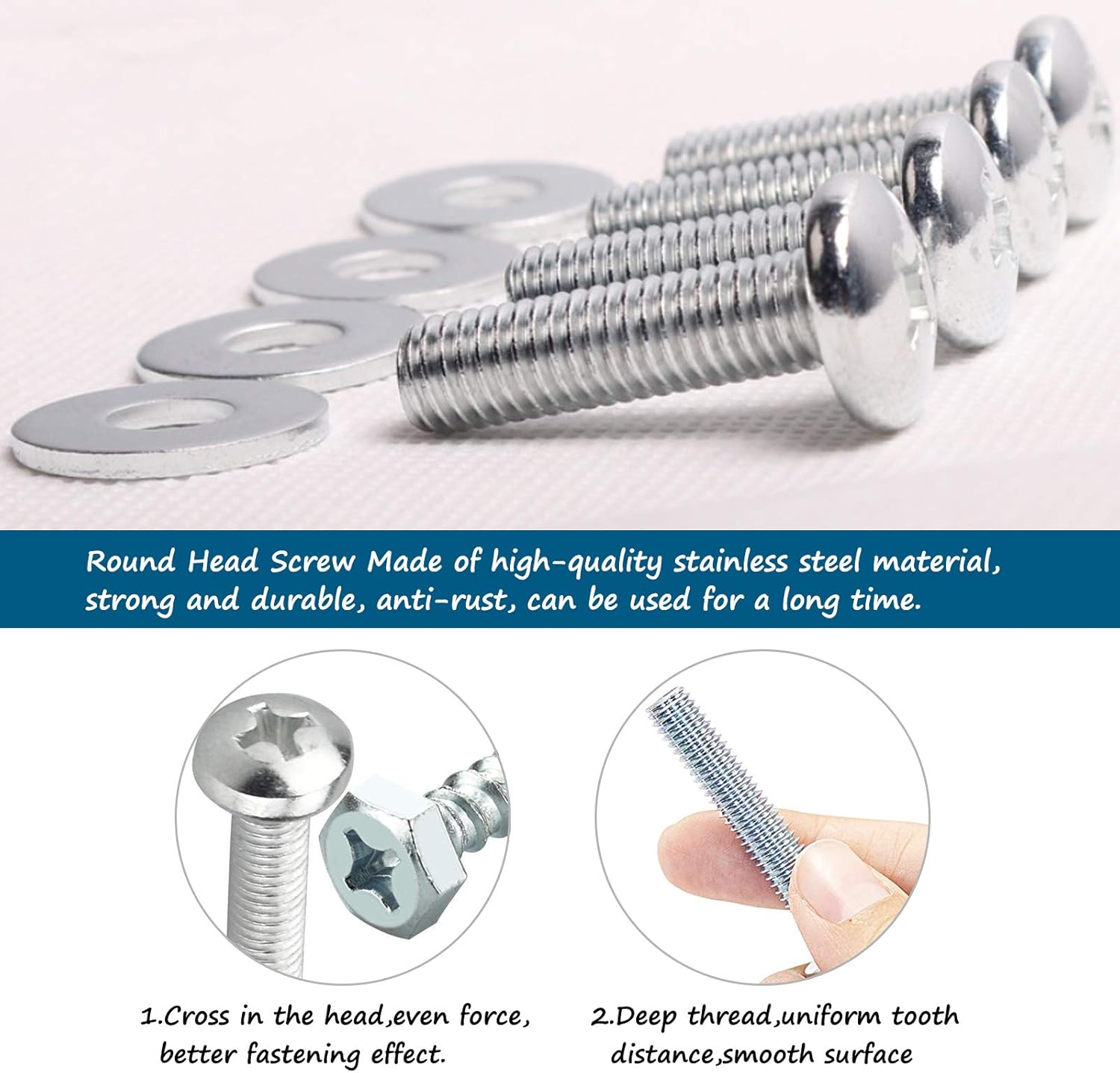 TV Bracket Screws, Universal TV Wall Mount Screws M4 M5 M6 M8 TV Stand