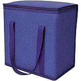 DURASACK Medium Insulated Food Delivery Bag – 13"x7"x13" Reusable Thermal Tote for Hot & Cold Meals – Portable, Foldable Meal Carrier for Takeout, Grocery, and Personal Use