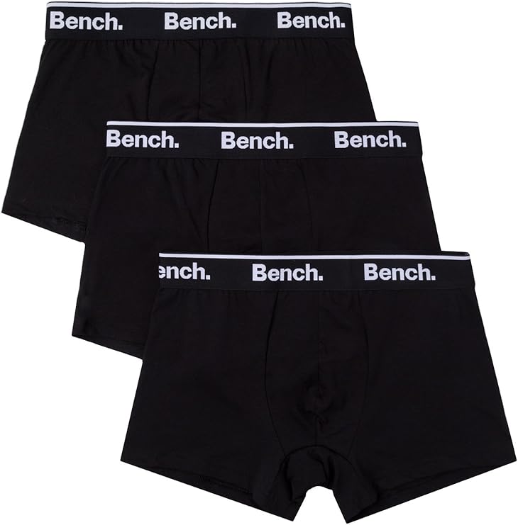 Bench. Underwear Mens 3 Pack Hipster Black Beauty XXL: Amazon.co.uk