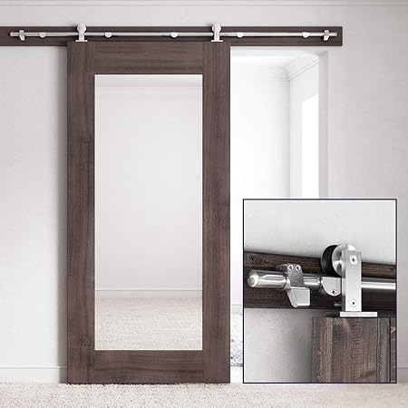 Smartstandard 6 6ft Top Mount Heavy Duty Sliding Barn Door
