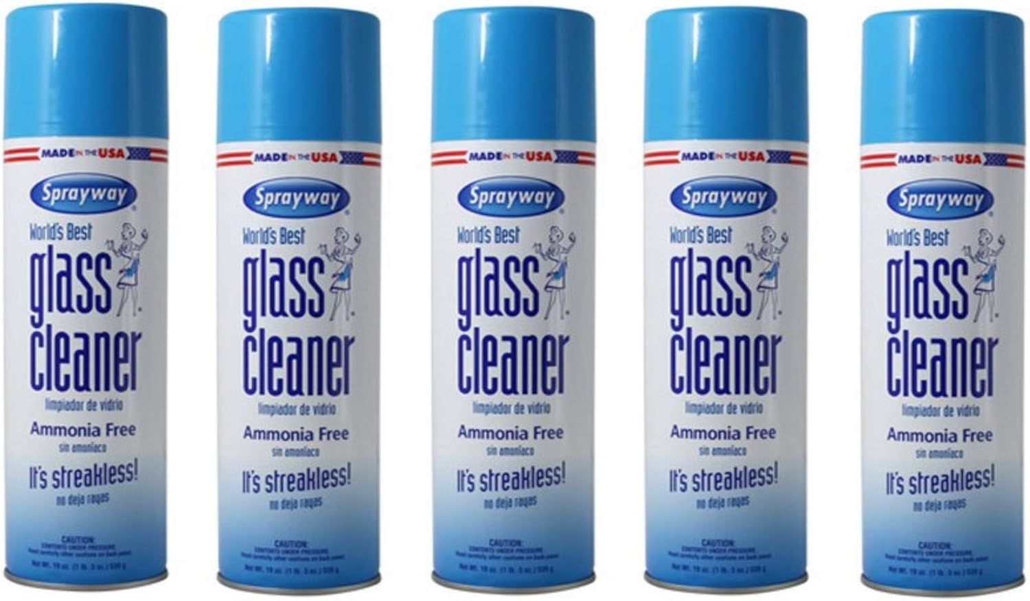 Amazon Com Sprayway Glass Cleaner Aerosol Spray 19 Oz 5 Pack Health Personal Care