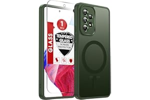 LeYi for Galaxy A53-5G Phone Case: Compatible for Samsung Galaxy A53 5G Case with Screen Protector, Wireless Charging Matte T