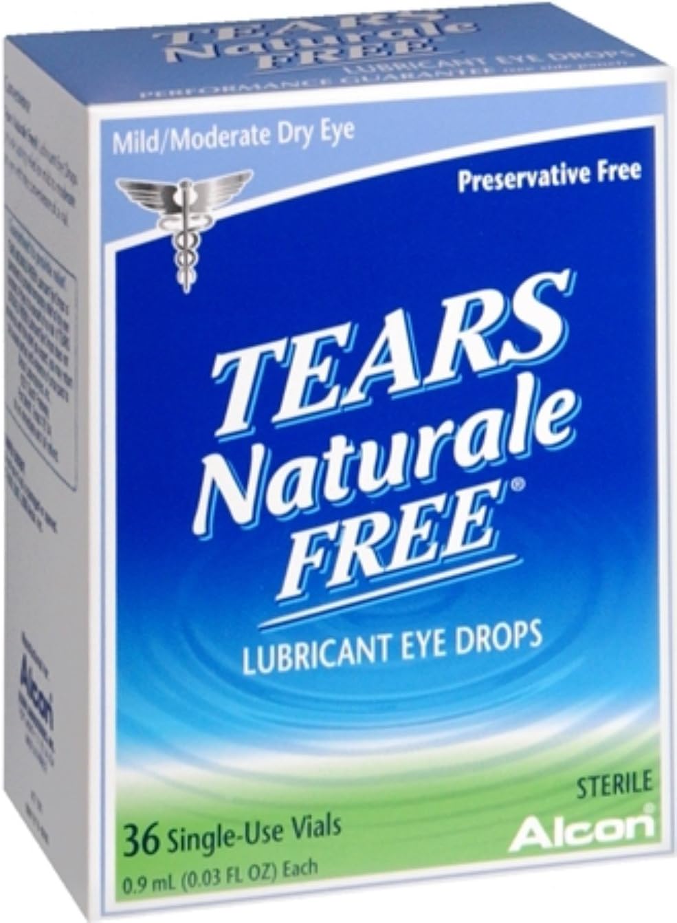 Tears Naturale Free Lubricant Eye Drops Single Use Vials 36 Each