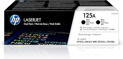 HP CB540AD 125A Black Original LaserJet Toner Cartridge Multipack