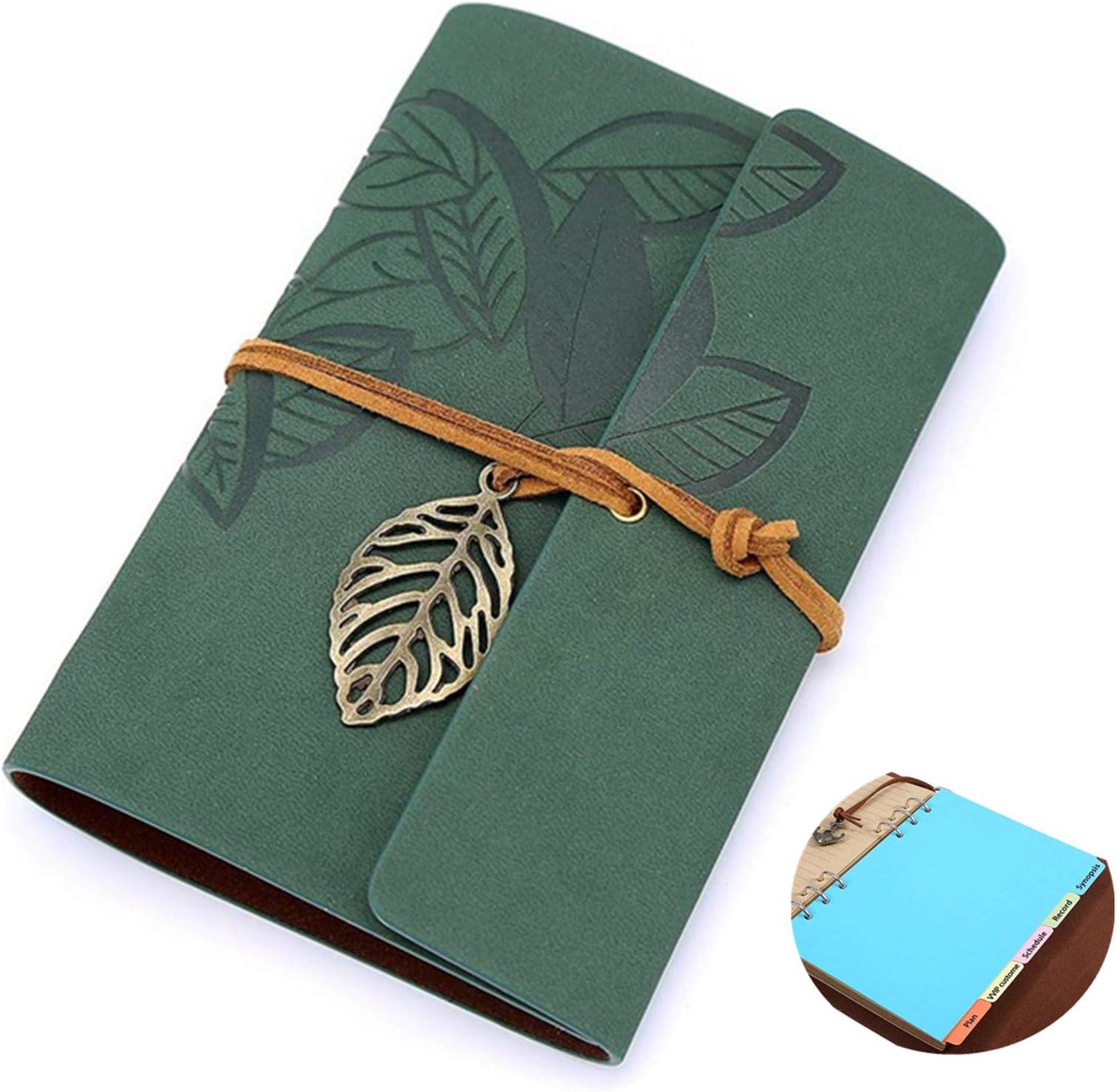 Leather Writing Journal with Rosewood Ballpoint Pen