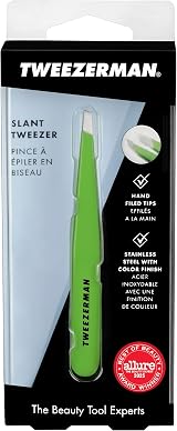 Tweezerman Green Apple Slant Tweezer - Professional Stainless Steel Precision view 5