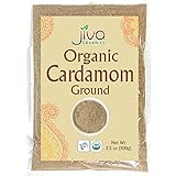 Organic Ground Cardamom Powder 3.5 Ounce Bag - Premium, Aromatic, Non-GMO - by Jiva Organics