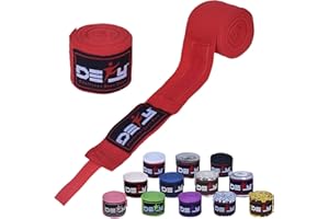 DEFY CHALLENGE YOUR FEAR DEFY Professional 180 Inch Hand Wraps for Boxing Muay Thai MMA Elastic Bandages for Men & Women -Pair