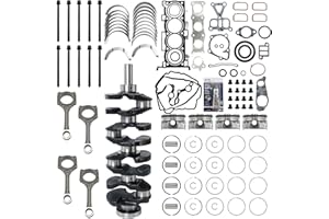 DanVard 2.4L Engine Rebuild Overhaul Kit w/Crankshaft Connecting Rods Piston Gasket Set Replacement for Hyundai Sonata Tucson Santa Fe & Kia Optima Sportage Sorento Forte G4KJ 2.4 23111-2G230