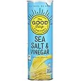 The Good Crisp Company, Salt and Vinegar, Gluten Free Potato Chips (5.6 Ounce Canisters, Pack of 8), Non-GMO, Allergen Friendly, Potato Chip Snack Pack, Gluten Free Snacks
