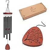 Memgift Memorial Wind Chimes for Outside Sympathy Gifts for Loss of Loved One Cardinal Wind Chimes for Outside Outdoors Bereavement/Funeral Gifts for Loss of Mom Dad