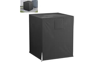 BEWAVE Air Conditioner Cover for Outside Units, Waterproof Durable Duty Outdoor Square Air Condition Covers Fits up to 26x26x32 inches