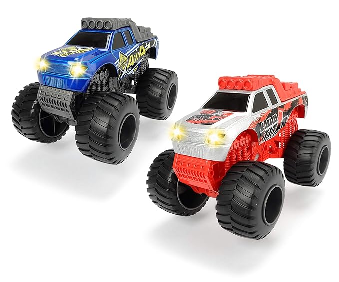 Dickie Toys 203752008 Monster Truck Metallauto mit Licht-und Soundfunktion