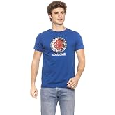 ROBERTO CAVALLI "Beachwear Men's Blue Graphic Print T-Shirt Sz US XL IT 54