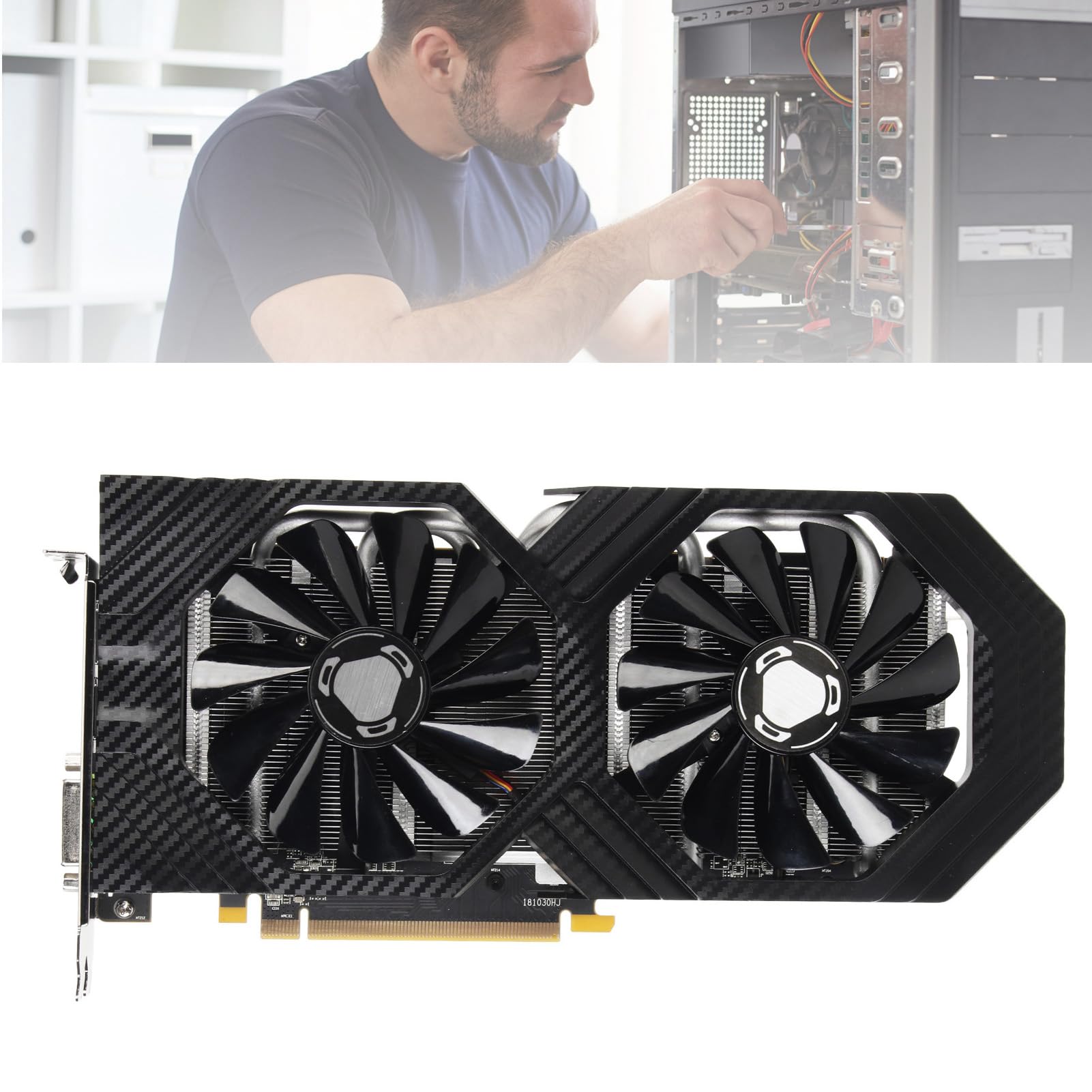 Photo 1 of RX590 8GB GDDR5 256bit Graphics Card, VR Ready, Fans, for DirectX 12, for OpenGL 4.5, PCI Express 3.0 X16, HD Multimedia Interface, DisplayPort, DVI D Interface