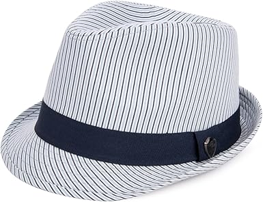 navy blue trilby hat